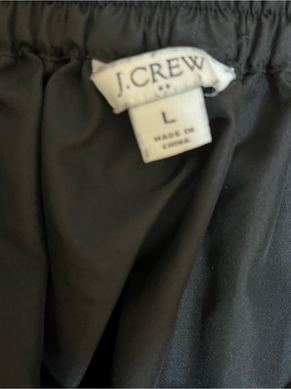 J. Crew Black Dotted Mesh Circle Skirt Sz L - Picture 6 of 6